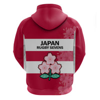 Japan Rugby 7s Japanese Cherry Blossom Hoodie - Wonder Print Shop