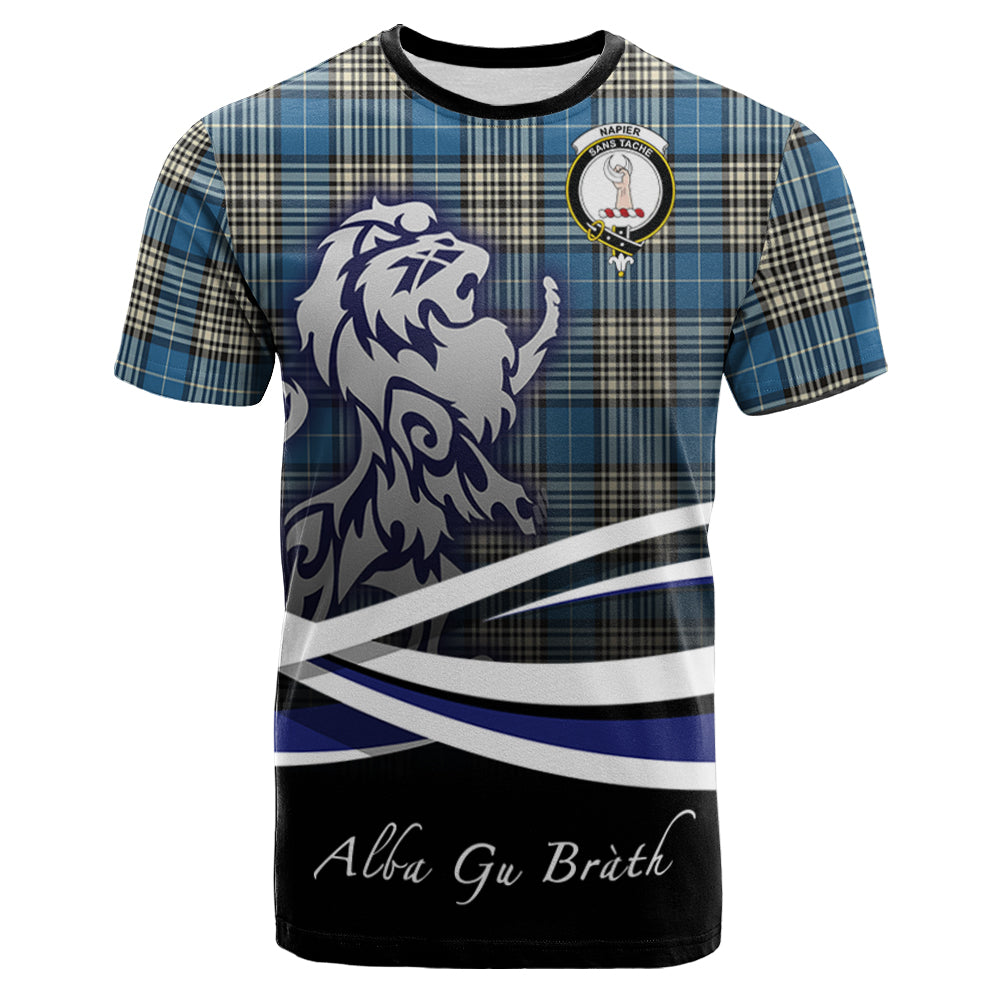 scottish-napier-ancient-clan-crest-scotland-lion-tartan-t-shirt