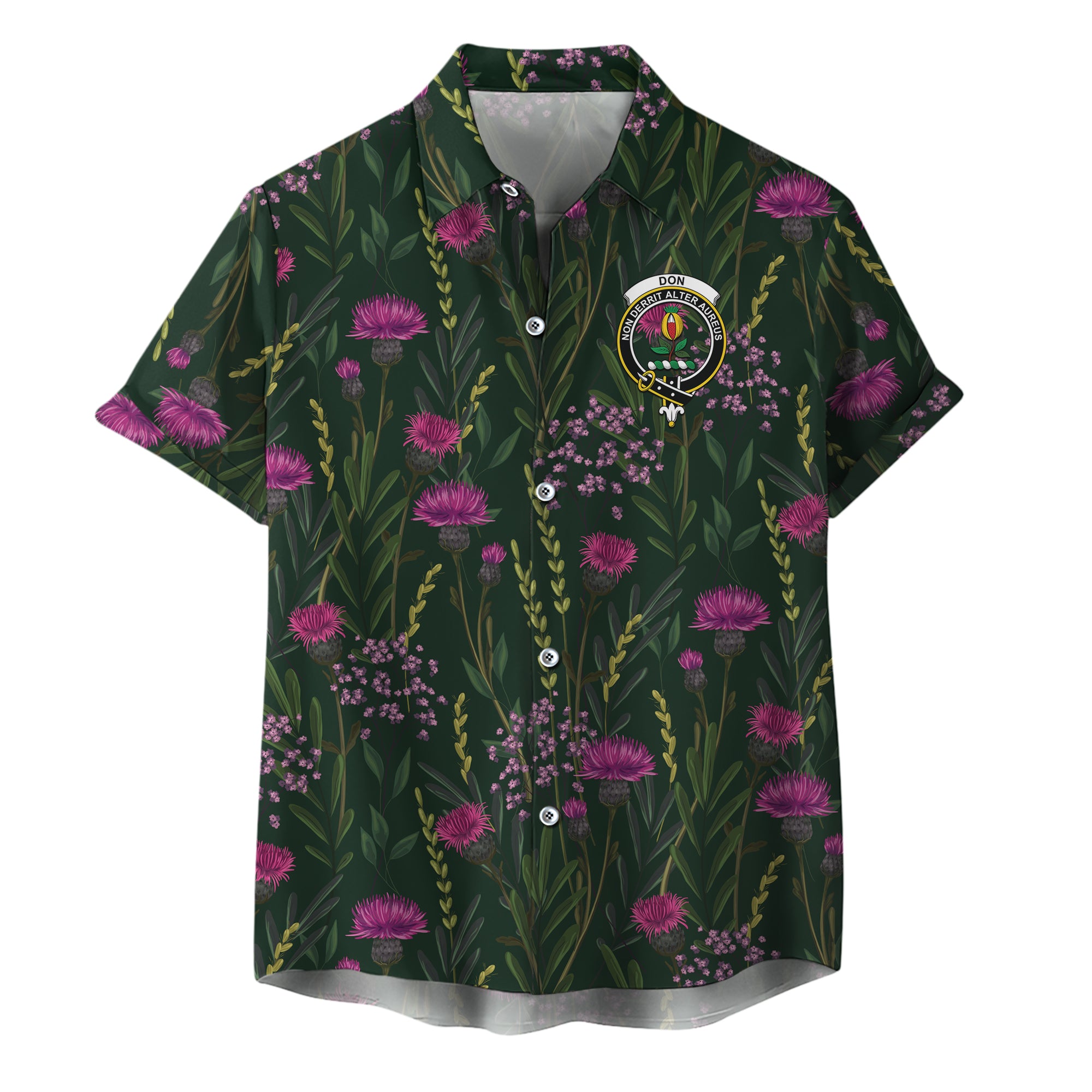 scottish-don-clan-crest-thistle-hawaiian-shirt
