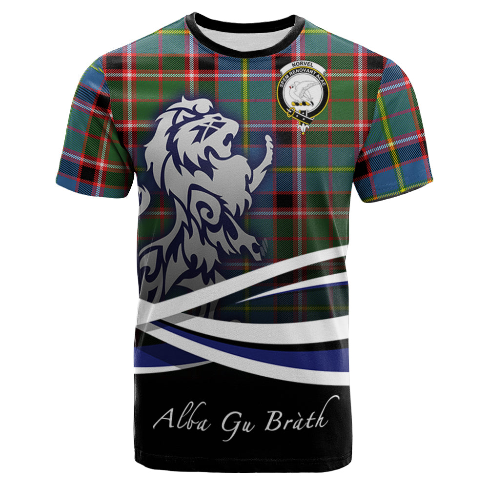scottish-norvel-clan-crest-scotland-lion-tartan-t-shirt