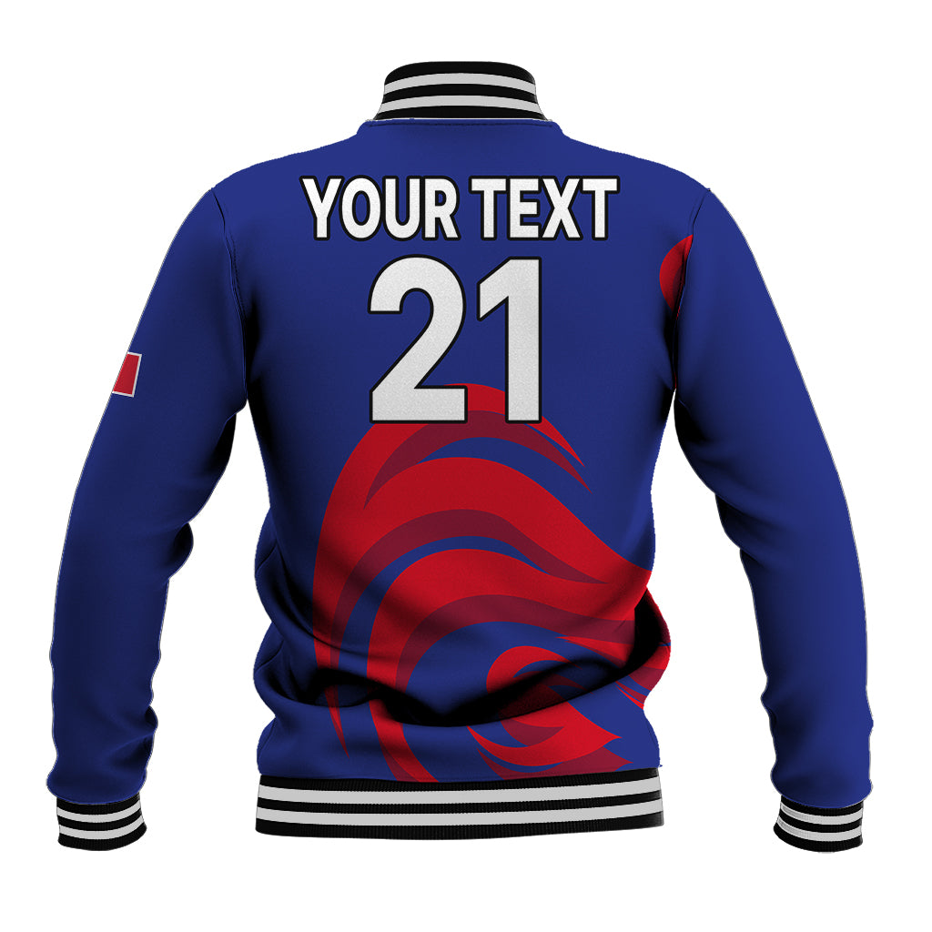 (Custom Personalised) France Rugby 7s 2023 Les Bleus Roosters Baseball Jacket LT9 - Wonder Print Shop