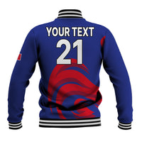 (Custom Personalised) France Rugby 7s 2023 Les Bleus Roosters Baseball Jacket LT9 - Wonder Print Shop