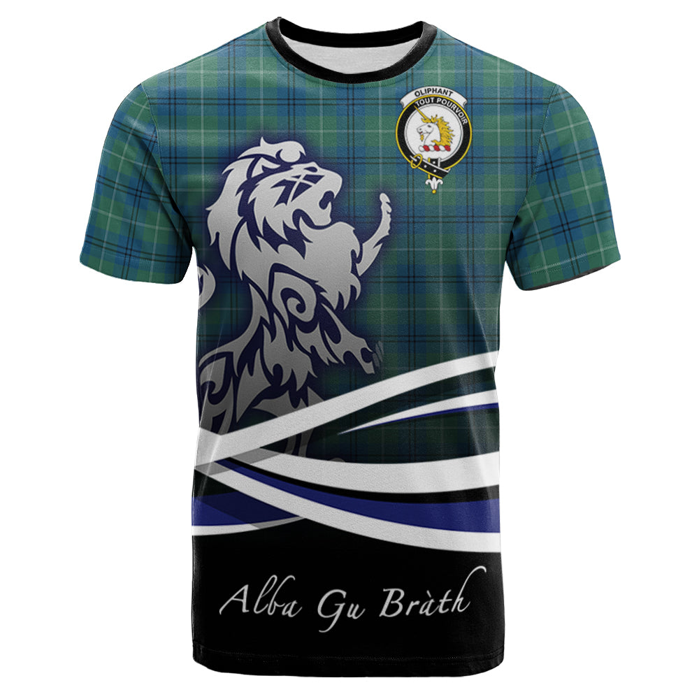 scottish-oliphant-ancient-clan-crest-scotland-lion-tartan-t-shirt