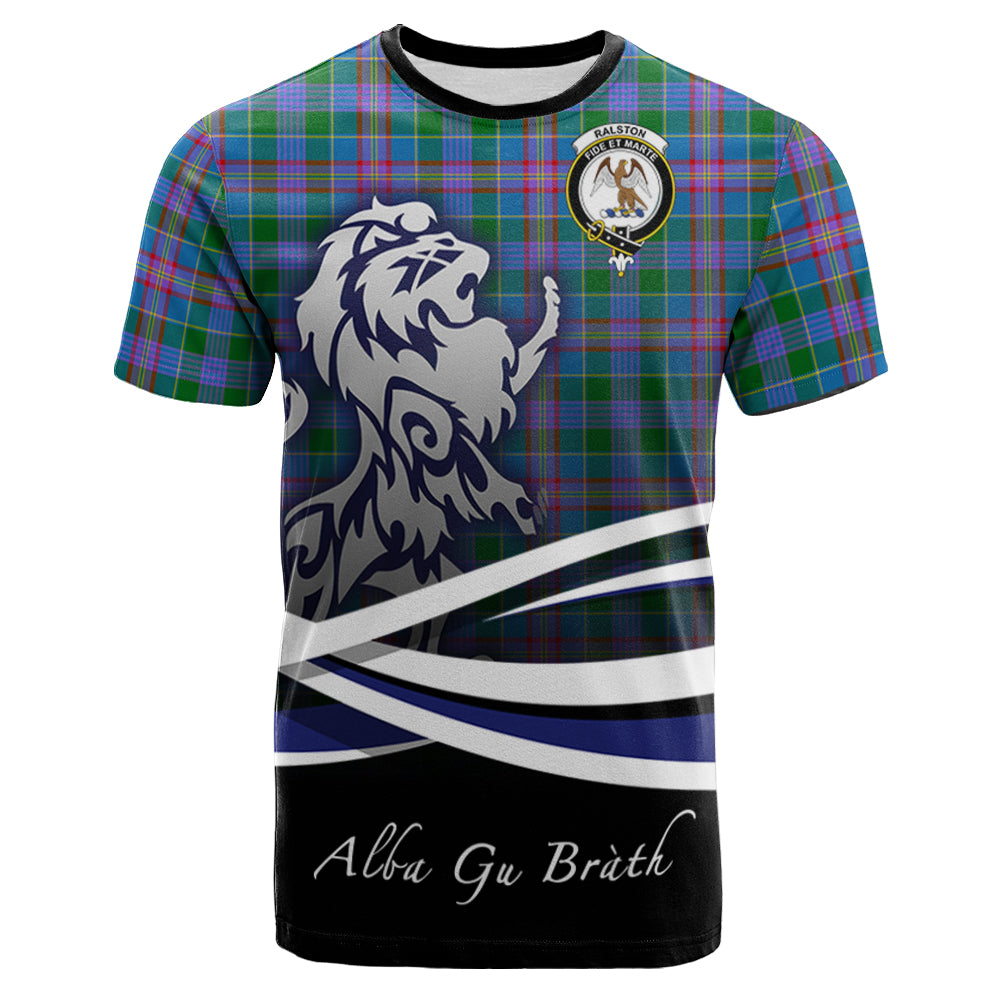 scottish-ralston-clan-crest-scotland-lion-tartan-t-shirt