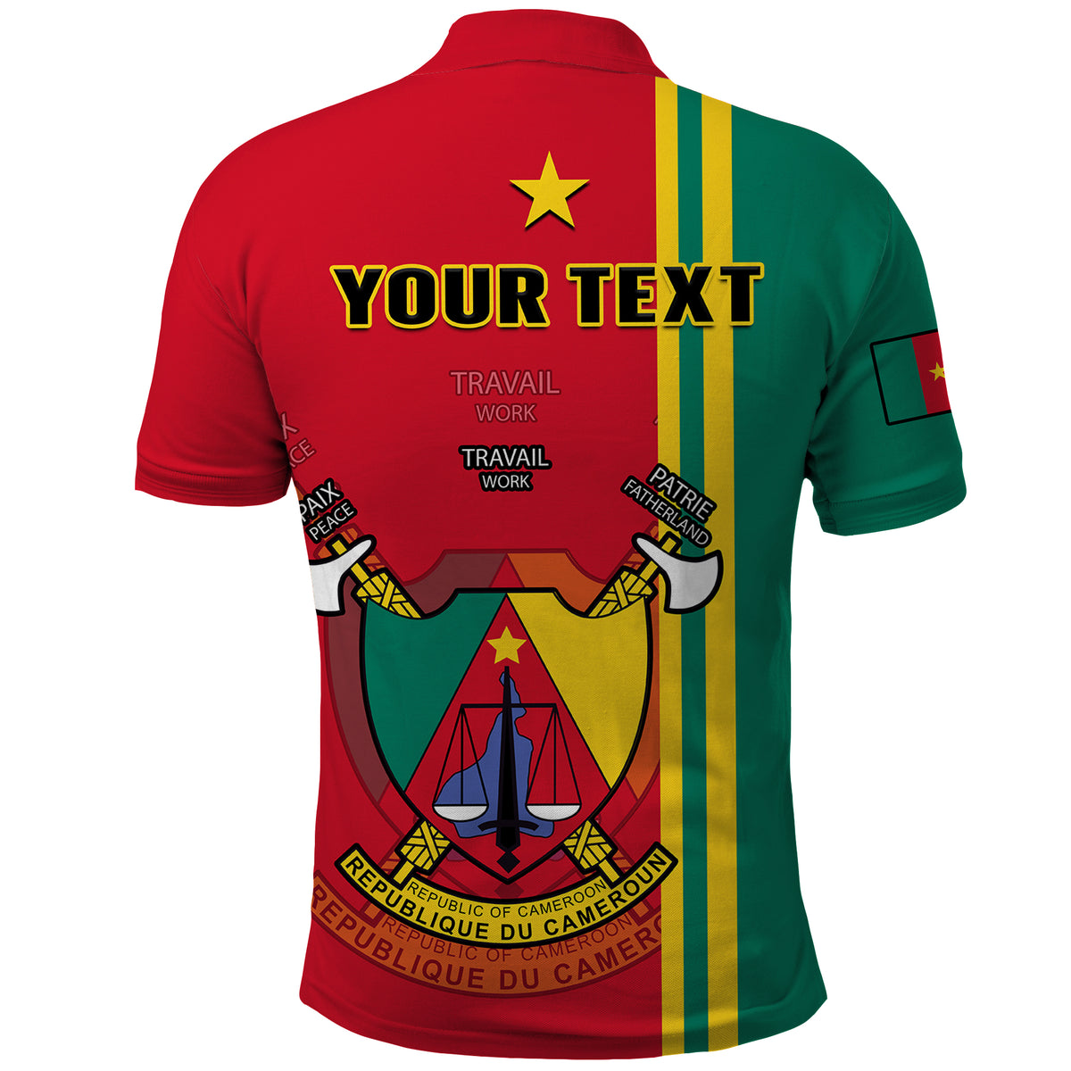 Custom Cameroon Polo Shirt Happy Unity Day Cameroun Coat Of Arms - Wonder Print Shop