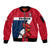 (Custom Text And Number) France Rugby 7s Sporty Style Sleeve Zip Bomber Jacket - Wonder Print Shop