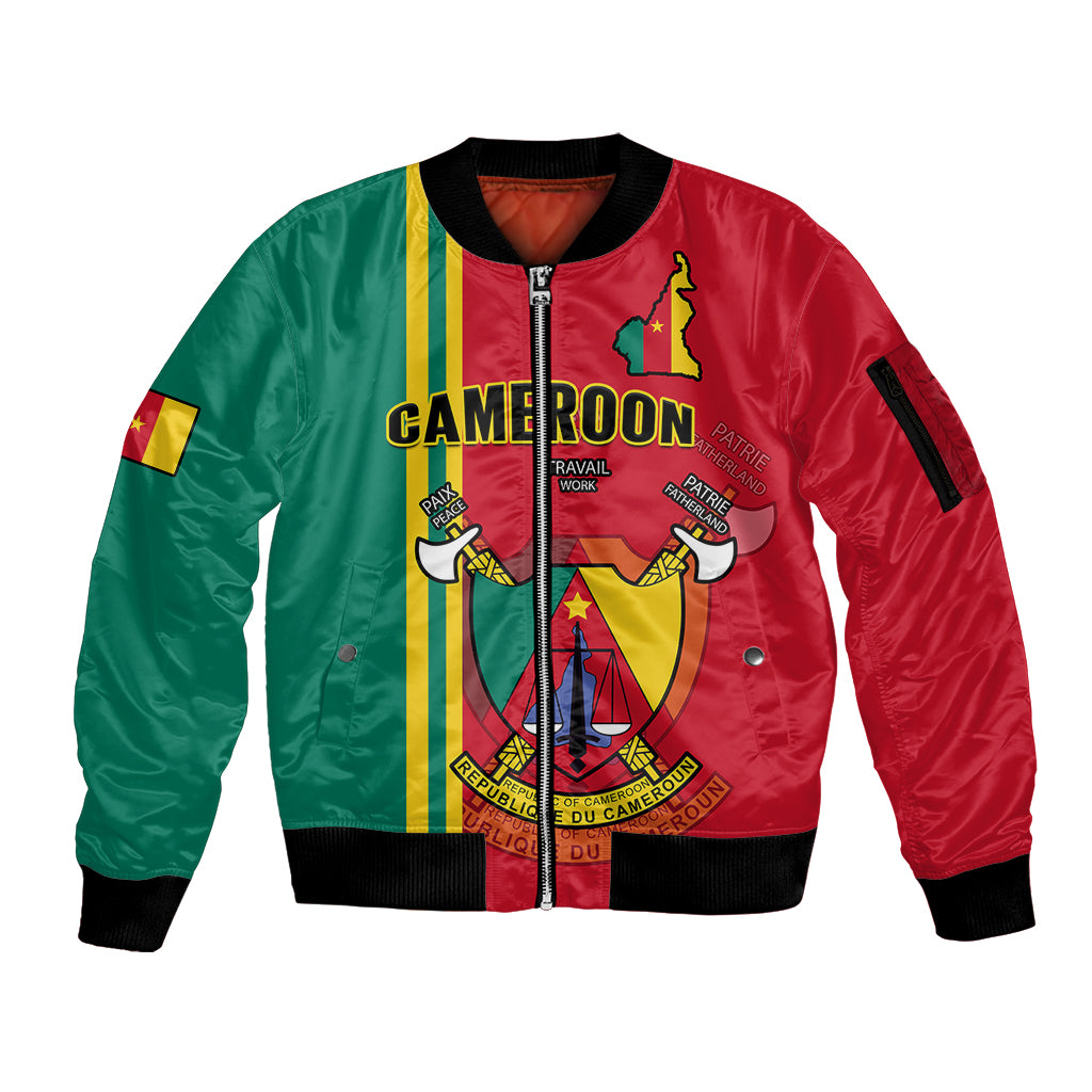 custom-personalised-cameroon-happy-unity-day-cameroun-coat-of-arms-sleeve-zip-bomber-jacket