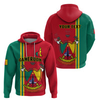Custom Cameroon Hoodie Happy Unity Day Cameroun Coat Of Arms - Wonder Print Shop
