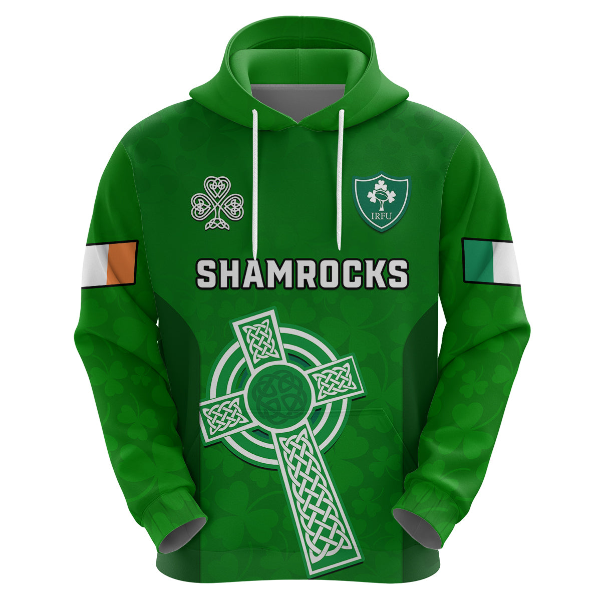 Custom Ireland Rugby Go Shamrocks Hoodie - Wonder Print Shop