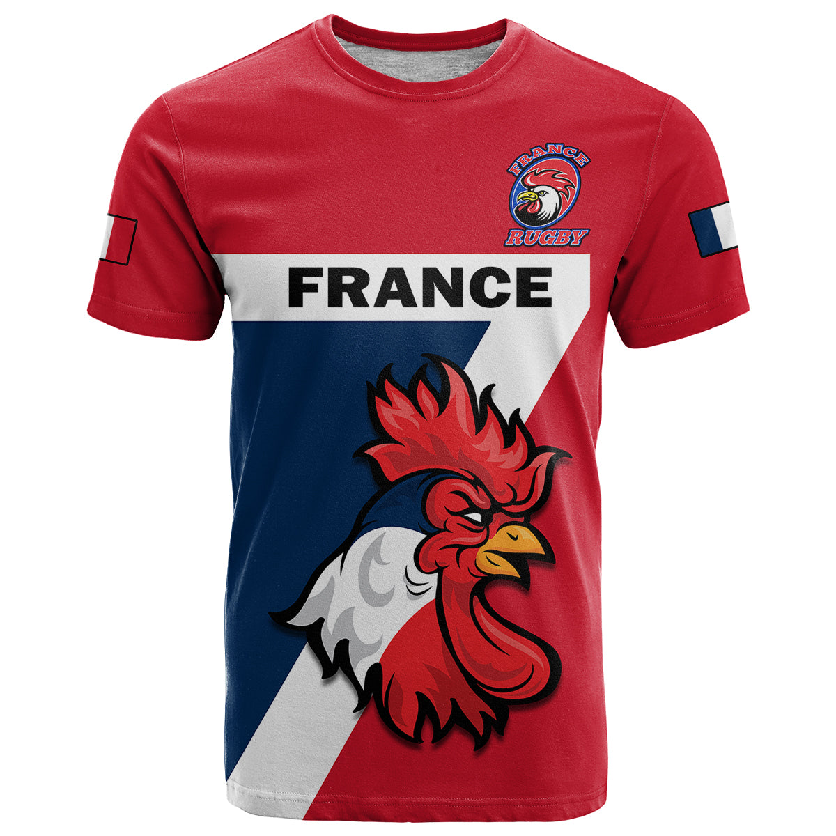 France Rugby 7s Sporty Style T Shirt - Wonder Print Shop