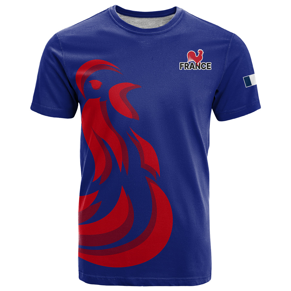 France Rugby 7s 2023 Les Bleus Roosters T Shirt - Wonder Print Shop