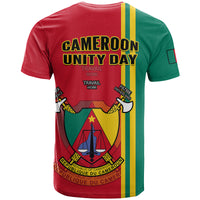 Cameroon Happy Unity Day Cameroun Coat Of Arms T Shirt - Wonder Print Shop
