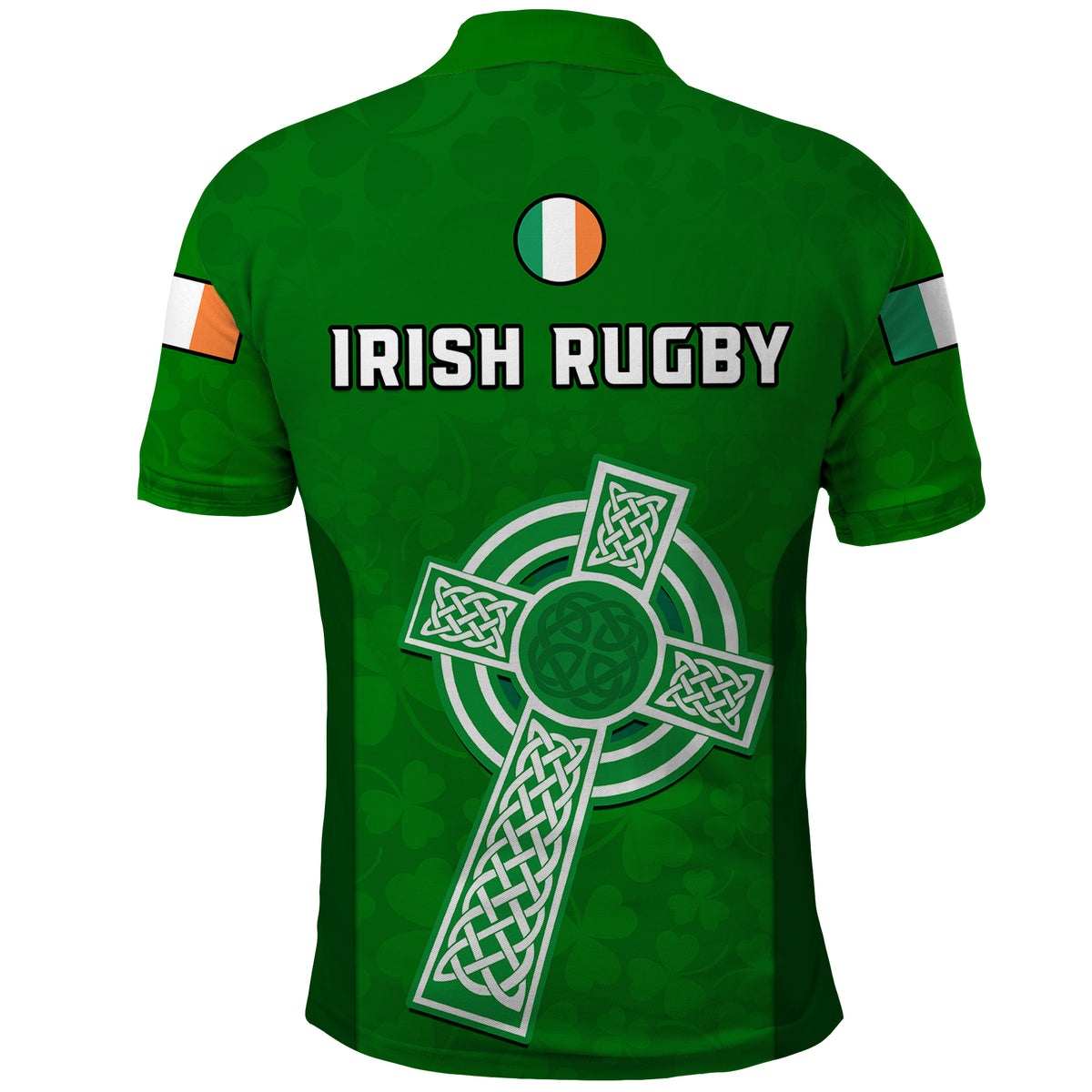 Ireland Rugby Go Shamrocks Polo Shirt - Wonder Print Shop