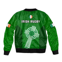 Ireland Rugby Go Shamrocks Sleeve Zip Bomber Jacket - Wonder Print Shop