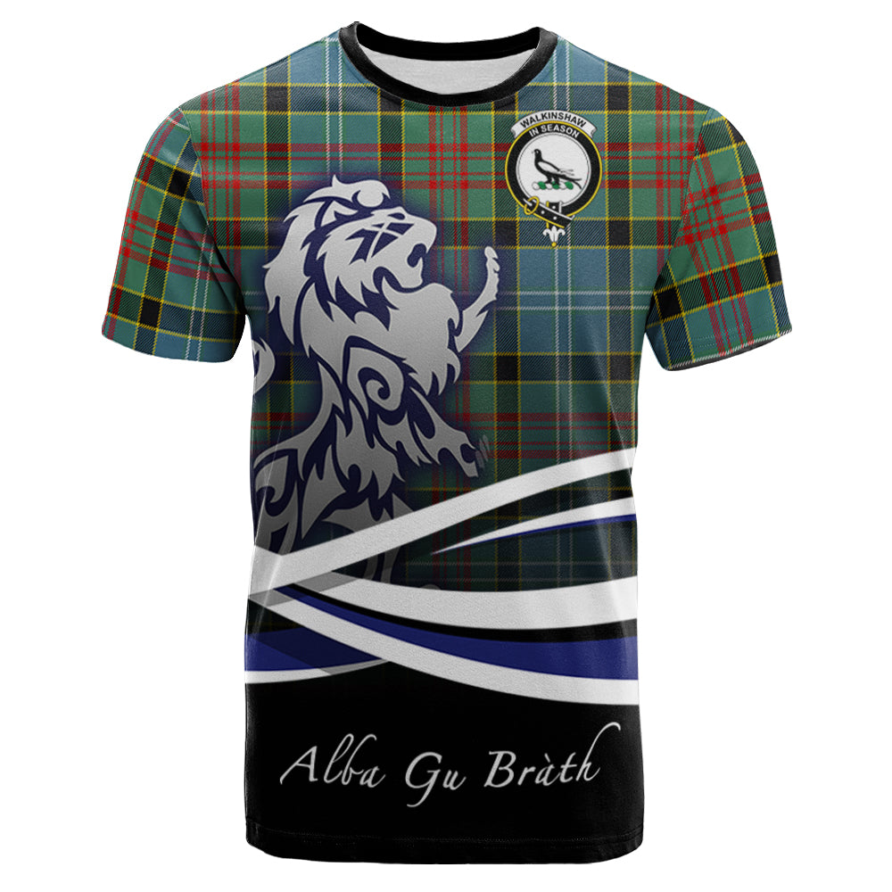 scottish-walkinshaw-clan-crest-scotland-lion-tartan-t-shirt