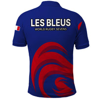 France Rugby 7s 2023 Les Bleus Roosters Polo Shirt - Wonder Print Shop