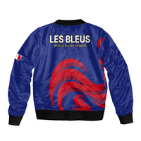France Rugby 7s 2023 Les Bleus Roosters Sleeve Zip Bomber Jacket - Wonder Print Shop