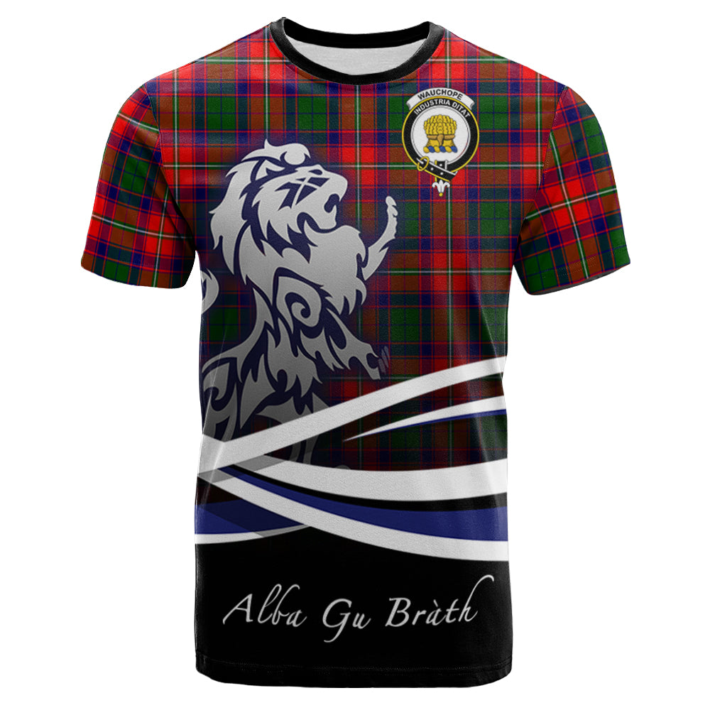 scottish-wauchope-clan-crest-scotland-lion-tartan-t-shirt