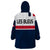 France Rugby 7s Le XV de France Wearable Blanket Hoodie - Wonder Print Shop