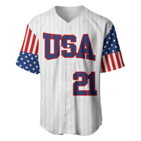 (Custom Personalised) United States 2023 Baseball Classic Uniform USA Flag Baseball Jersey LT9 - Wonder Print Shop
