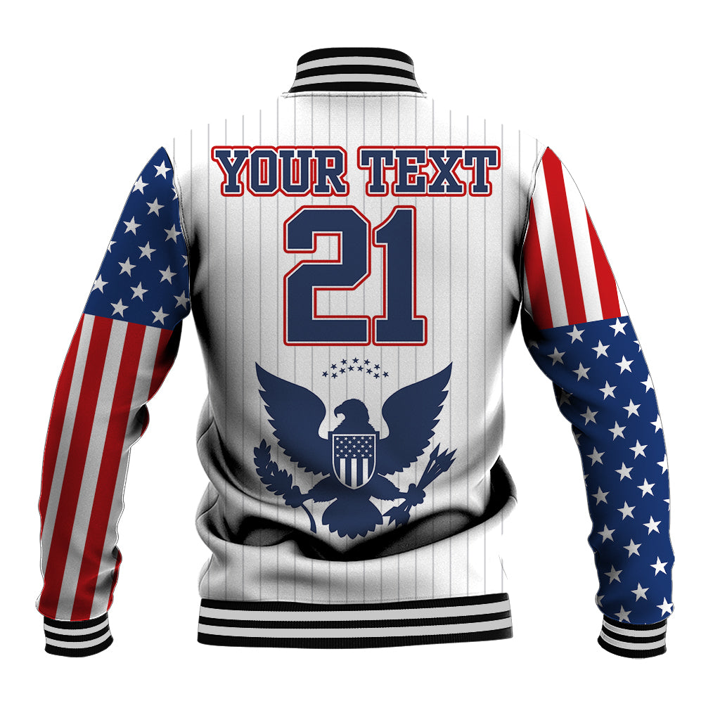 (Custom Personalised) United States 2023 Baseball Classic Uniform USA Flag Baseball Jacket LT9 - Wonder Print Shop