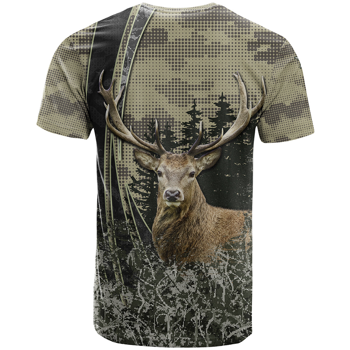 Deer Hunting Camouflaged Modern Abstract T Shirt - Wonder Print Shop