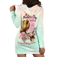 Personalised Mama Bear US Flag First Mother's Day Together Hoodie Dress TS07 - Wonder Print Shop