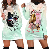 Personalised Mama Bear US Flag First Mother's Day Together Hoodie Dress TS07 - Wonder Print Shop