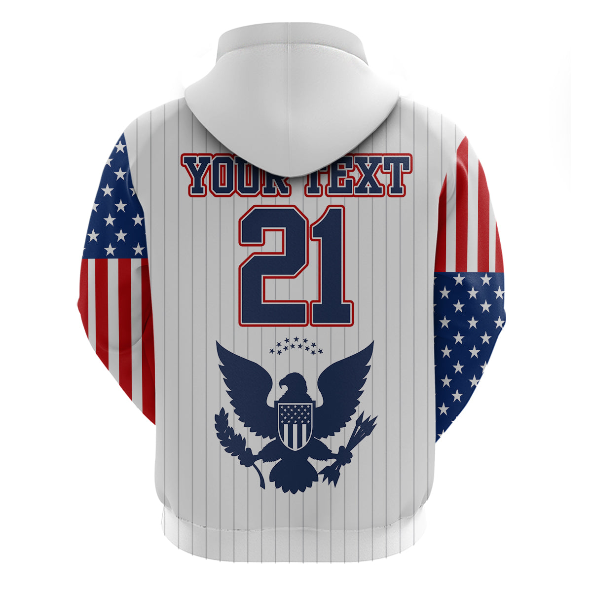 Custom United States 2023 Baseball Classic Uniform USA Flag Hoodie - Wonder Print Shop