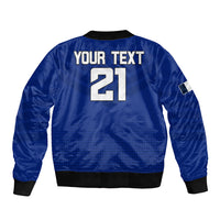 (Custom Personalised) France Rugby 7s Come On Les Bleus Sleeve Zip Bomber Jacket - Wonder Print Shop