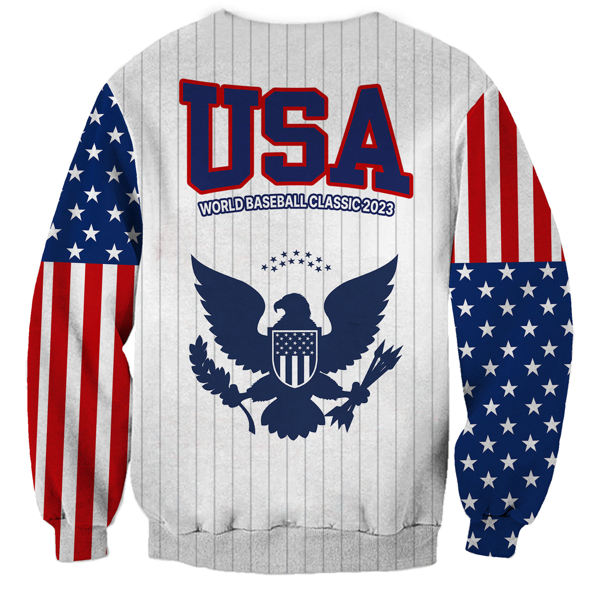 United States 2023 Baseball Classic Uniform USA Flag Sweatshirt - Wonder Print Shop