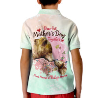 Custom Mama Bear US Flag First Mothers Day Polo Shirt Together for Kid TS07 - Wonder Print Shop