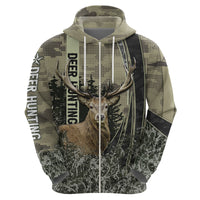 Deer Hunting Camouflaged Modern AbstracHoodie - Wonder Print Shop