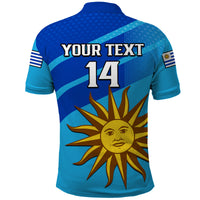 (Custom Text And Number) Uruguay Rugby 7s Polo Shirt Sporty Style - Wonder Print Shop