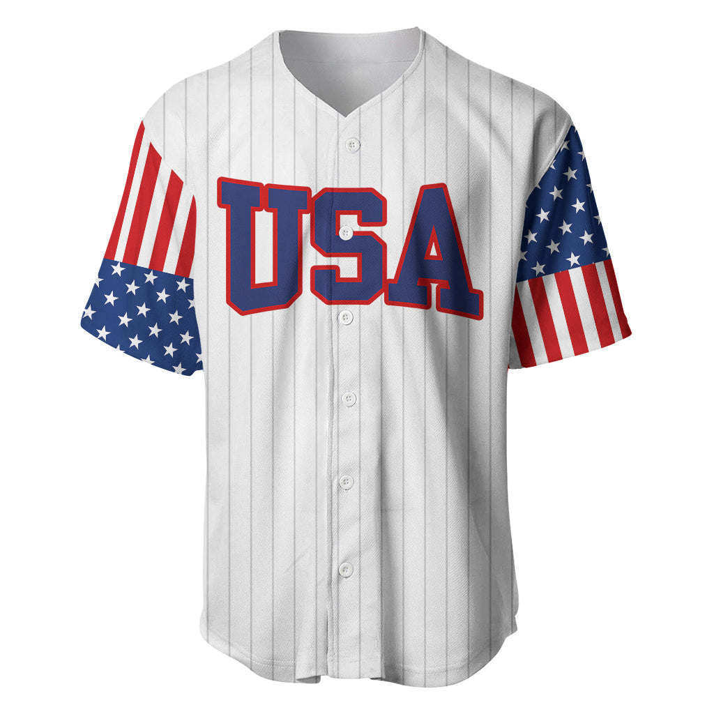 United States 2023 Baseball Classic Uniform USA Flag Baseball Jersey LT9 - Wonder Print Shop