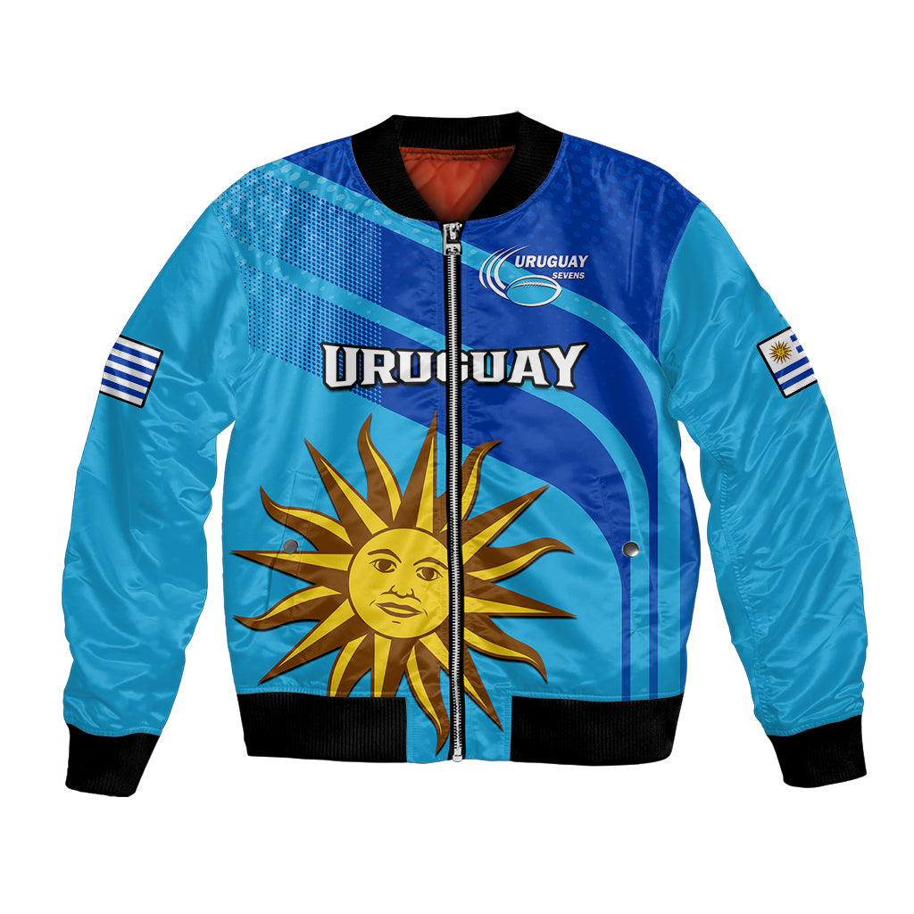 custom-text-and-number-uruguay-rugby-7s-sporty-style-bomber-jacket