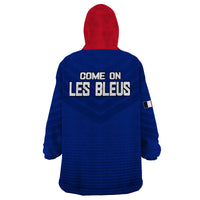 France Rugby 7s Come On Les Bleus Wearable Blanket Hoodie - Wonder Print Shop