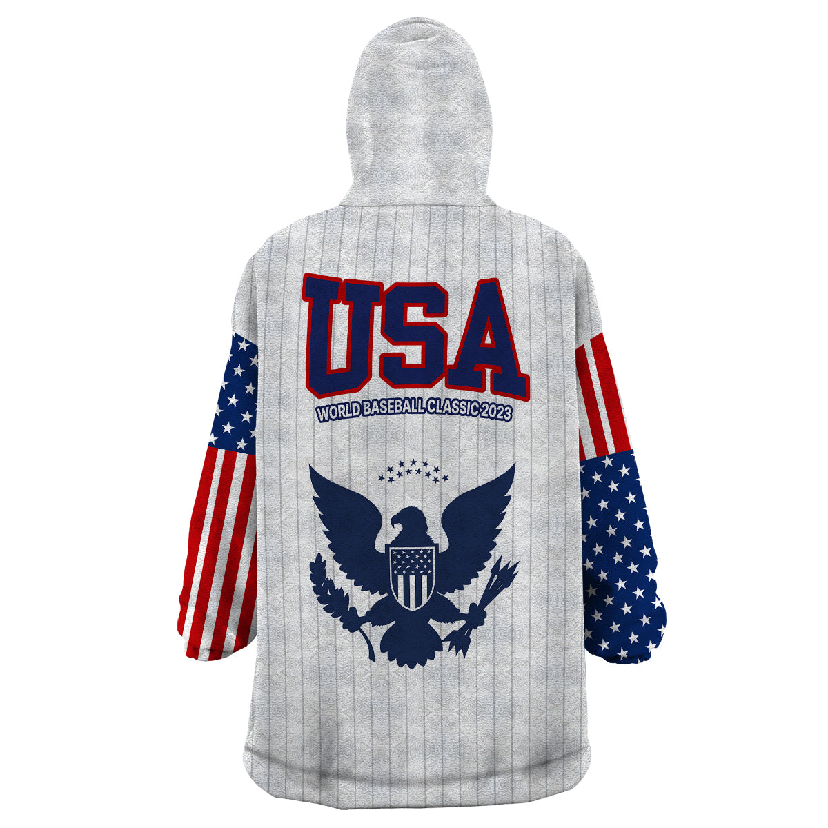 United States 2023 Baseball Classic Uniform USA Flag Wearable Blanket Hoodie - Wonder Print Shop