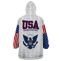 United States 2023 Baseball Classic Uniform USA Flag Wearable Blanket Hoodie - Wonder Print Shop