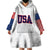 United States 2023 Baseball Classic Uniform USA Flag Wearable Blanket Hoodie - Wonder Print Shop