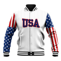 United States 2023 Baseball Classic Uniform USA Flag Baseball Jacket LT9 - Wonder Print Shop