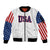 United States 2023 Baseball Classic Uniform USA Flag Sleeve Zip Bomber Jacket - Wonder Print Shop