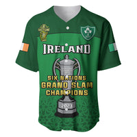(Custom Text And Number) Ireland Rugby 2023 Champions Six Nations Irish Proud Baseball Jersey - Wonder Print Shop
