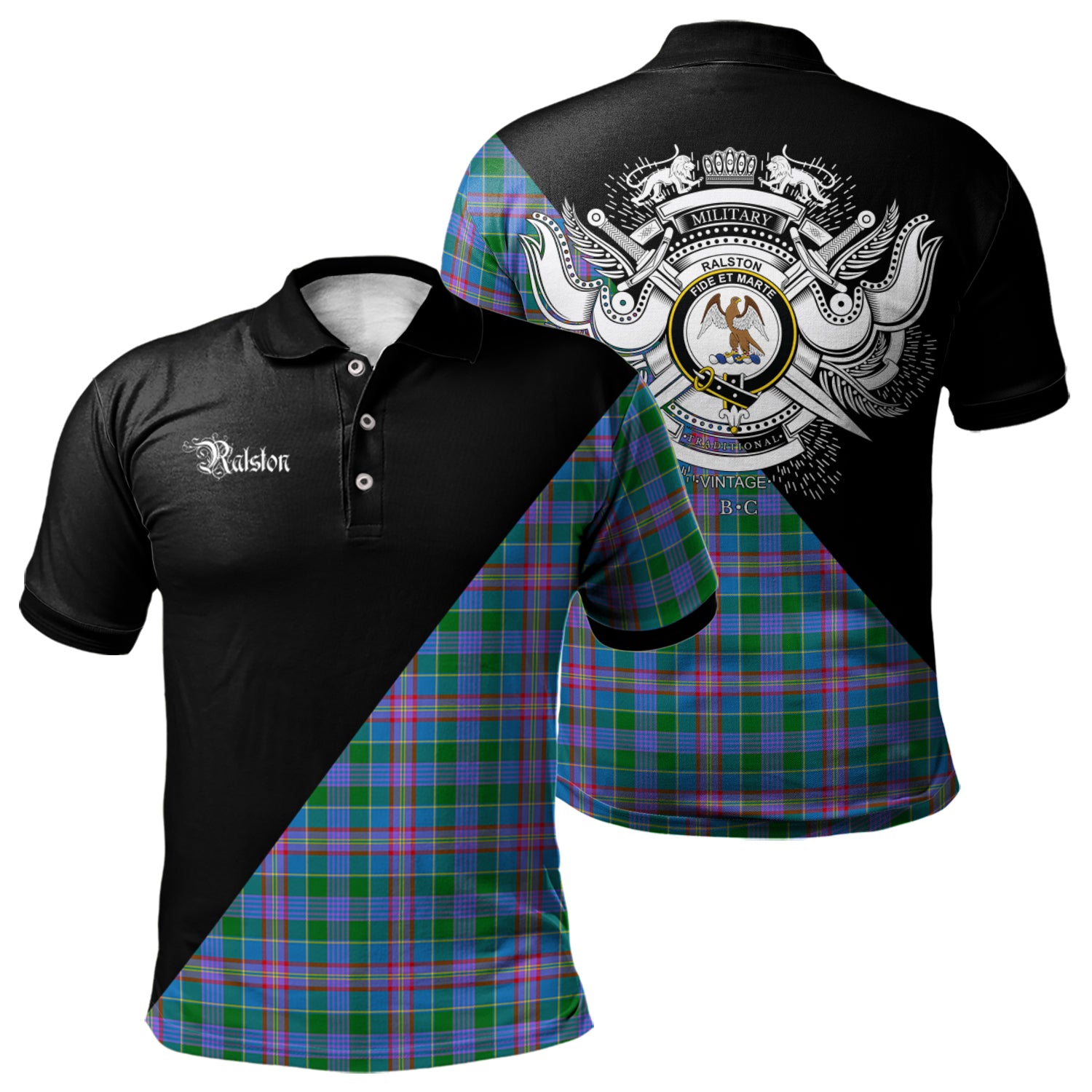 scottish-ralston-clan-crest-military-logo-tartan-polo-shirt