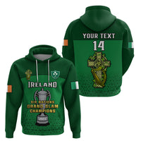 Custom Ireland Rugby 2023 Champions Six Nations Irish Proud Hoodie - Wonder Print Shop
