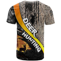 Deer Hunting Old Tree Bark Texture Gray Abstract Pattern T Shirt - Wonder Print Shop
