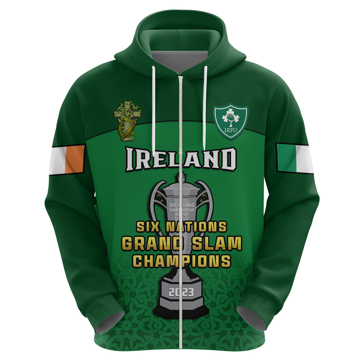 Custom Ireland Rugby 2023 Champions Six Nations Irish Proud Hoodie - Wonder Print Shop