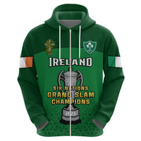 Custom Ireland Rugby 2023 Champions Six Nations Irish Proud Hoodie - Wonder Print Shop