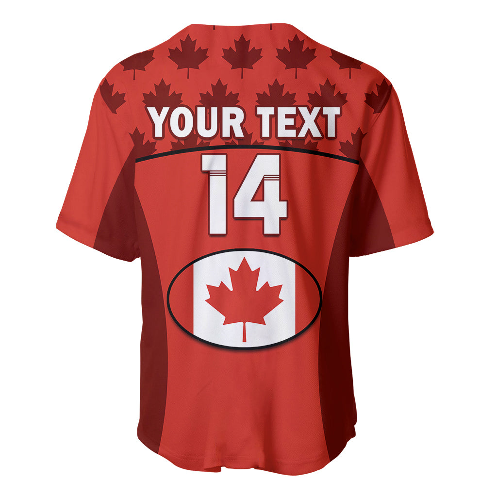 (Custom Text And Number) Canada Rugby 7s Sporty Style Baseball Jersey - Wonder Print Shop
