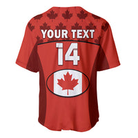 (Custom Text And Number) Canada Rugby 7s Sporty Style Baseball Jersey - Wonder Print Shop